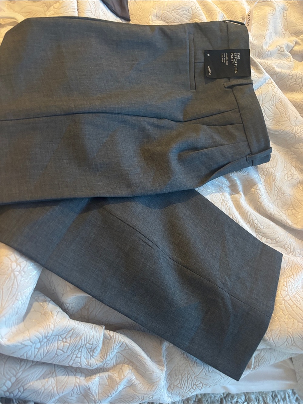 Aritzia Women's Grey Tailored Pleated Trousers